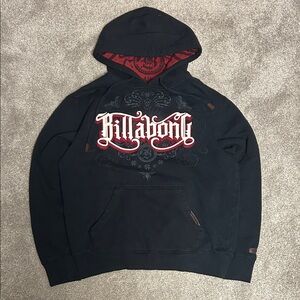 Y2K Billabong Black Logo Hoodie